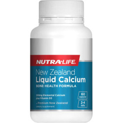 Nutralife NZ Liquid Calcium with StimuCal Plus Vitamin D3 60 Capsules Nutralife NZ Liquid Calcium with StimuCal Plus Vitamin D3 60 Capsules