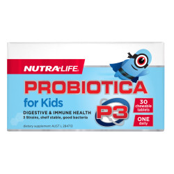 NutraLife Probiotica P3 For Kids Chewable 30 Tablets NutraLife Probiotica P3 For Kids Chewable 30 Tablets