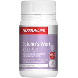 NutraLife St John’s Wort 4200mg Plus 30 Capsules NutraLife St John’s Wort 4200mg Plus 30 Capsules