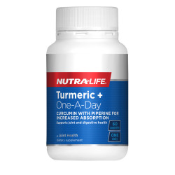 NutraLife Turmeric+ One A Day 60 Capsules NutraLife Turmeric+ One A Day 60 Capsules