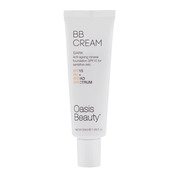 Oasis Beauty Natural BB Cream SPF 15 in Dark Shade 50ml