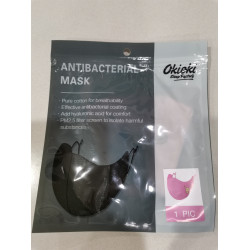 Okioki Antibacterial Reusable Washable Face Mask Kids Pink Okioki Antibacterial Reusable Washable Face Mask Kids Pink