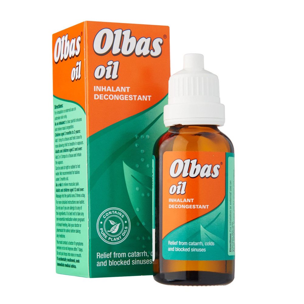 Baby Blocked Nose Olbas Oil Decongestant 10ml Health