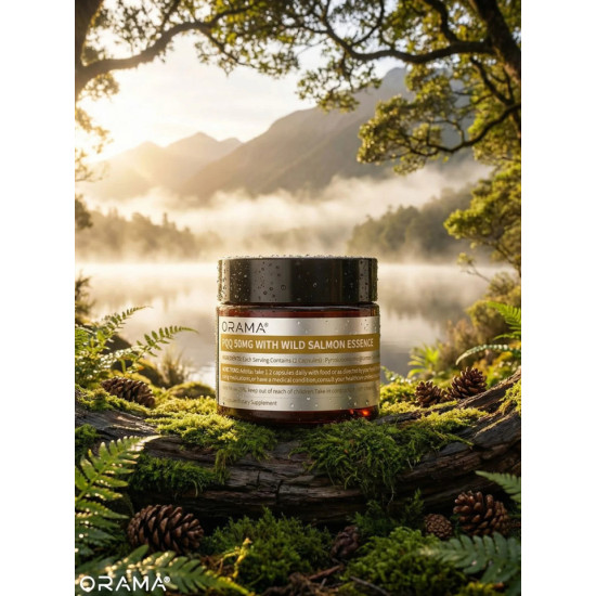 Orama PQQ 50mg with Wild Salmon Essence 30 Capsules