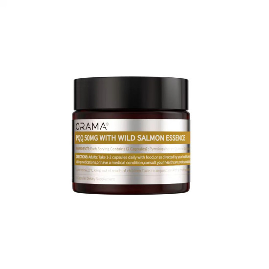 Orama PQQ 50mg with Wild Salmon Essence 30 Capsules