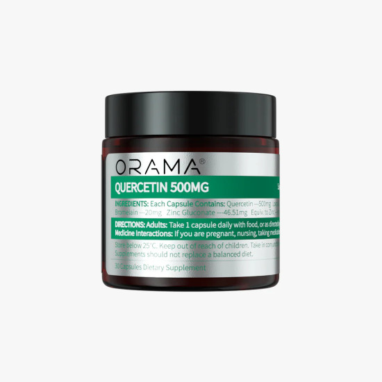 ORAMA Quercetin 500mg 30 Capsules - High Quality Formula