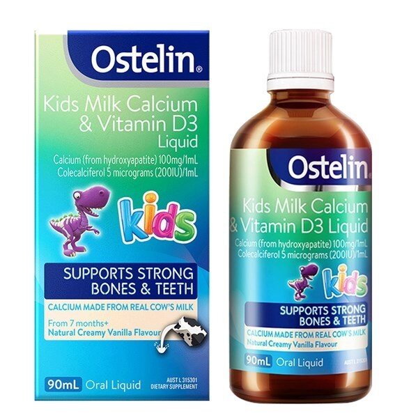 Ostelin Kids Milk Calcium & Vitamin D3 Liquid 90ml