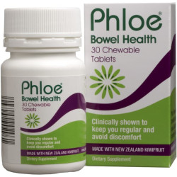 Phloe Bowel Health Kiwifruit 30 Chewable Tablets Phloe Bowel Health Kiwifruit 30 Chewable Tablets
