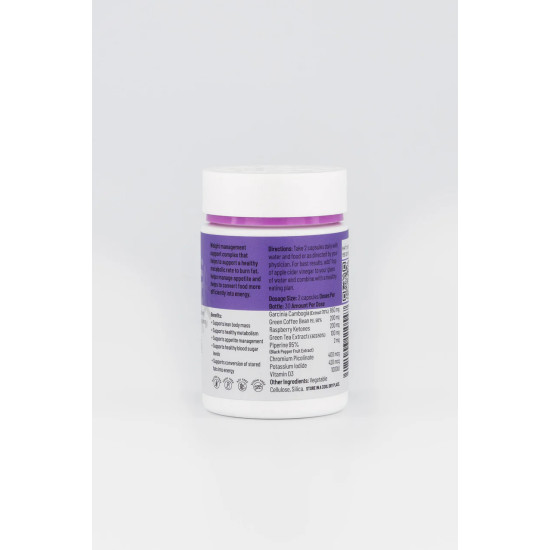 Pure Vitality Metabolic Management 60 Capsules - Natural Weight Loss Pills that work