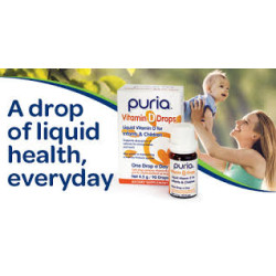 Puria Vitamin D Drops for Infants & Children 90 Drops Puria Vitamin D Drops for Infants & Children 90 Drops