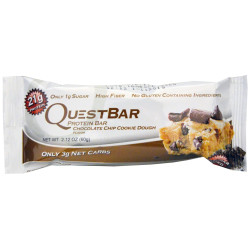 Quest Protein Bar (Single) - Chocolate Chip Cookie Dough Quest Protein Bar (Single) - Chocolate Chip Cookie Dough