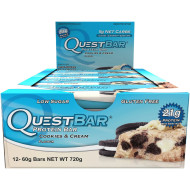 Quest Protein Bar (12 per box) - Cookies & Cream Quest Protein Bar (12 per box) - Cookies & Cream