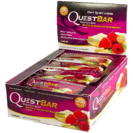 Quest Protein Bar (12 per box) - White Chocolate Raspberry Quest Protein Bar (12 per box) - White Chocolate Raspberry