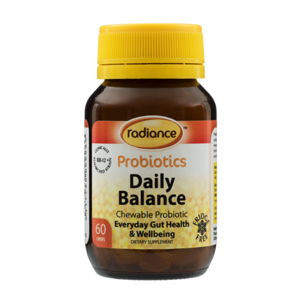 Radiance Probiotics Daily Balance Chewable 60 Tablets 