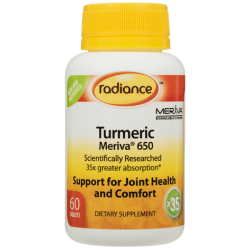 Radiance Turmeric Meriva 650mg 60 Tablets  Radiance Turmeric Meriva 650mg 60 Tablets