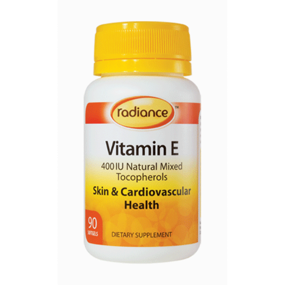 Vitamin E : Radiance Vitamin E 90 Softgels - HealthPorter