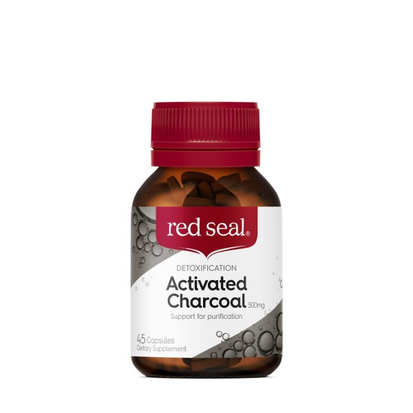 Red Seal Activated Charcoal 300mg 45 Capsules