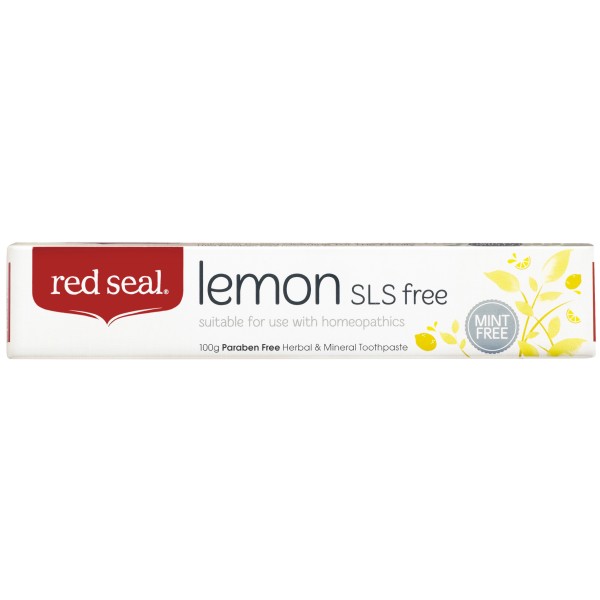 Red Seal Lemon Toothpaste SLS Free 100g
