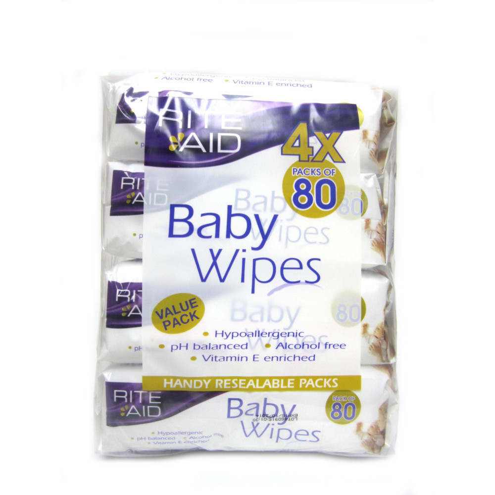 Rite Aid Baby Wipes 4 Packs Of 80s HealthPorter