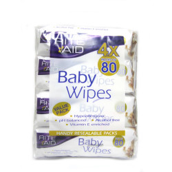 Rite Aid Baby Wipes 4 Packs Of 80s Rite Aid Baby Wipes 4 Packs Of 80s
