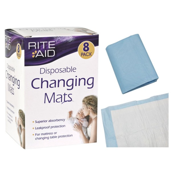 Rite Aid Disposable Changing Mats 8 Pack