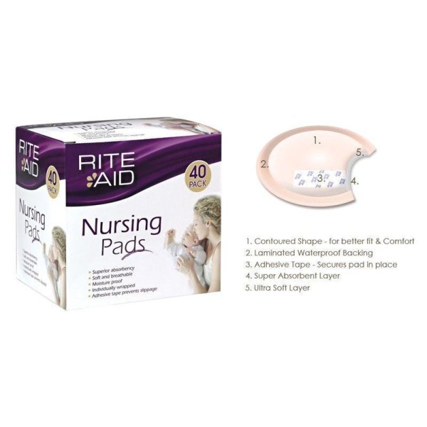 Rite Aid Nursing Pads 40 Pack