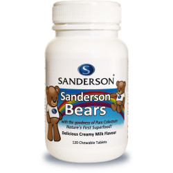 Sanderson Bears Colostrum Chewable Milk Flavour 120 Tablets Sanderson Bears Colostrum Chewable Milk Flavour 120 Tablets