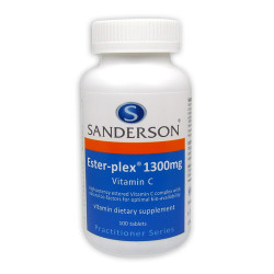 Sanderson Ester-Plex Vitamin C 1300mg 100 Tablets Sanderson Ester-Plex Vitamin C 1300mg 100 Tablets