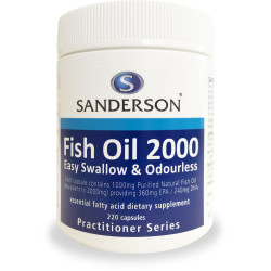 Sanderson Fish Oil 2000mg Odourless 220 Capsules Sanderson Fish Oil 2000mg Odourless 220 Capsules