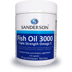 Sanderson Fish Oil 3000mg Odourless 150 Capsules Sanderson Fish Oil 3000mg Odourless 150 Capsules