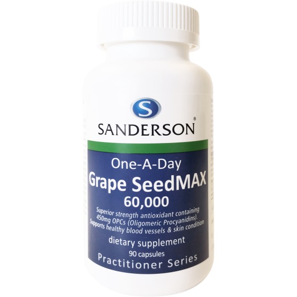 Sanderson Grape SeedMAX 60,000 90 Capsules