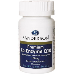 Sanderson Premium Co-Enzyme Q10 160mg 60 Capsules Sanderson Premium Co-Enzyme Q10 160mg 60 Capsules
