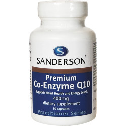 Sanderson Premium Co-Enzyme Q10 400mg 30 Capsules Sanderson Premium Co-Enzyme Q10 400mg 30 Capsules