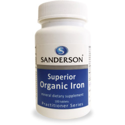 Sanderson Superior Organic Iron 100 Tablets Sanderson Superior Organic Iron 100 Tablets