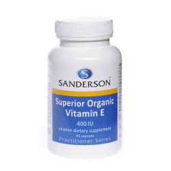 Sanderson Superior Organic Vitamin E 400iu Mixed Tocopherols 90 Capsules Sanderson Superior Organic Vitamin E 400iu Mixed Tocopherols 90 Capsules