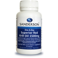 Sanderson Superior Red Krill Oil 1500mg 30 Capsules Sanderson Superior Red Krill Oil 1500mg 30 Capsules