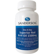 Sanderson Superior Red Krill Oil 1500mg 60 Capsules Sanderson Superior Red Krill Oil 1500mg 60 Capsules