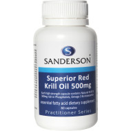 Sanderson Superior Red Krill Oil 500mg 60 Capsules Sanderson Superior Red Krill Oil 500mg 60 Capsules