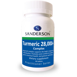 Sanderson Turmeric 28,000+ Complex 60 Tablets Sanderson Turmeric 28,000+ Complex 60 Tablets