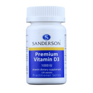 Sanderson Vitamin D3 1000iu in Rice Bran Oil Soy Free 100 Capsules Sanderson Vitamin D3 1000iu in Rice Bran Oil Soy Free 100 Capsules