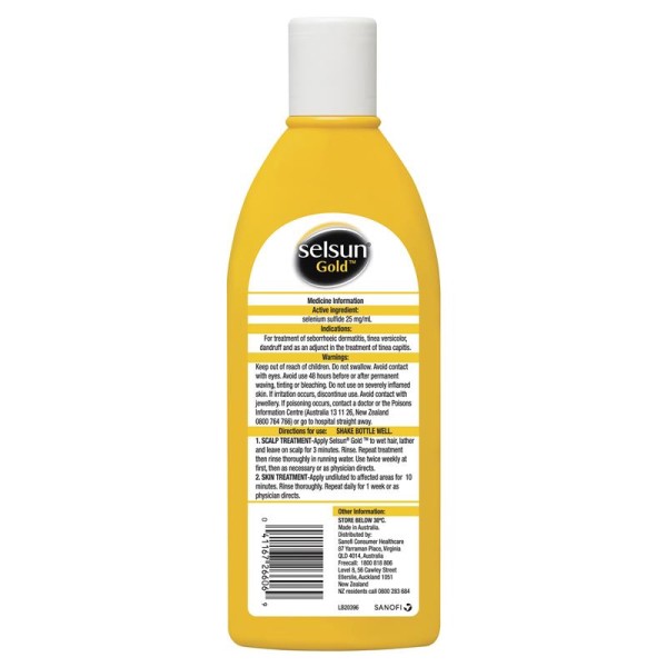 Selsun Gold Anti Dandruff Treatment Shampoo 375ml