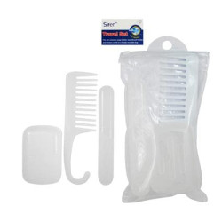 Siren Travel Set With Comb, Soap Holder & Toothbrush Holder Siren Travel Set With Comb, Soap Holder & Toothbrush Holder