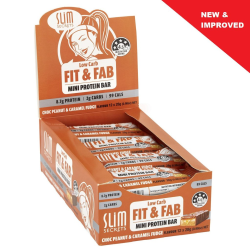 Slim Secrets Fit & Fab Chocolate Peanut & Caramel Fudge Bar 28g Box Of 12 Slim Secrets Fit & Fab Chocolate Peanut & Caramel Fudge Bar 28g Box Of 12