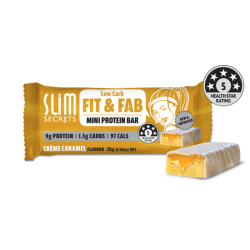 Slim Secrets Fit & Fab Creme Caramel Bar 28g Slim Secrets Fit & Fab Creme Caramel Bar 28g