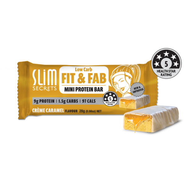 Slim Secrets Fit & Fab Creme Caramel Bar 28g