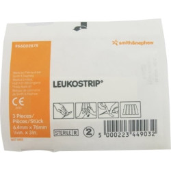 Smith & Nephew Leukostrip Closures 6.4mmx7.6mm Single Smith & Nephew Leukostrip Closures 6.4mmx7.6mm Single