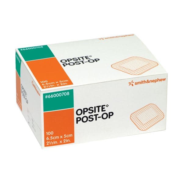 Smith & Nephew Opsite Post-Op Dressing 6.5cmx5cm 100 Per Box