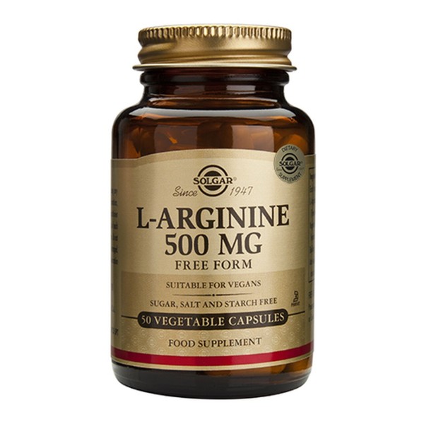 Solgar L-Arginine 500mg Vegetable Capsules