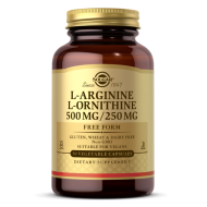 Solgar L-Arginine/L-Ornithine 500/250mg Vegetable Capsules