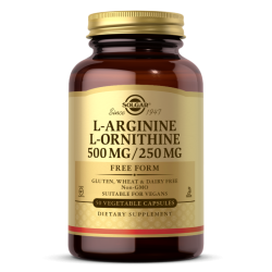 Solgar L-Arginine/L-Ornithine 500/250mg Vegetable Capsules Solgar L-Arginine/L-Ornithine 500/250mg Vegetable Capsules